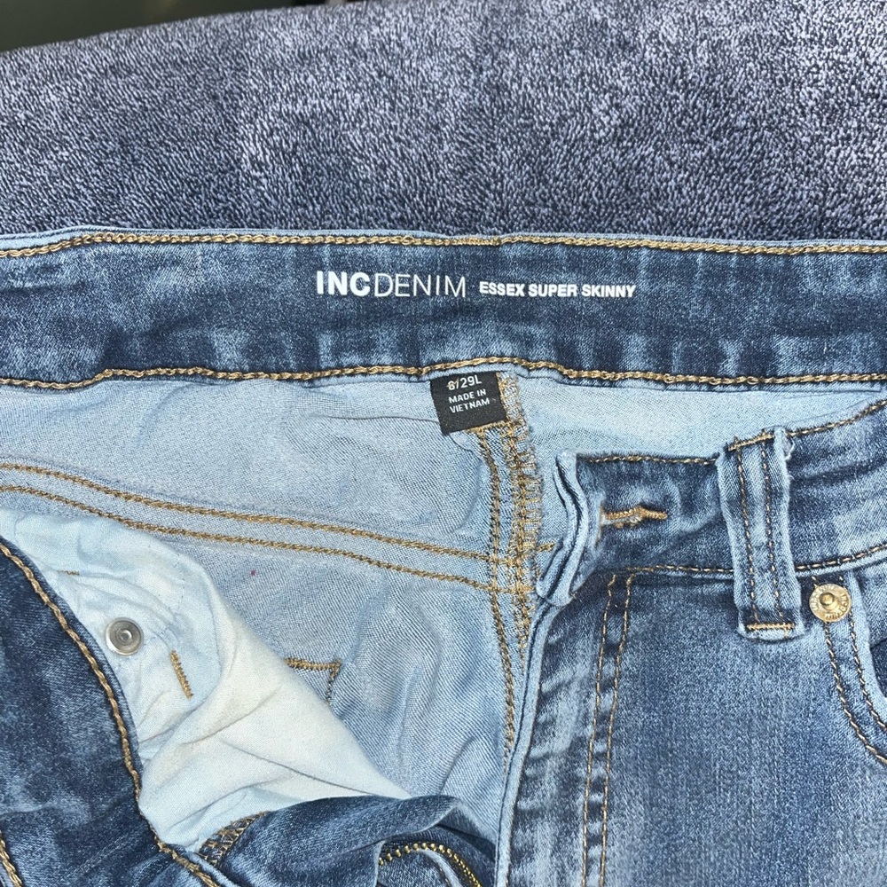 INC Denim Blue Super Skinny Jeans